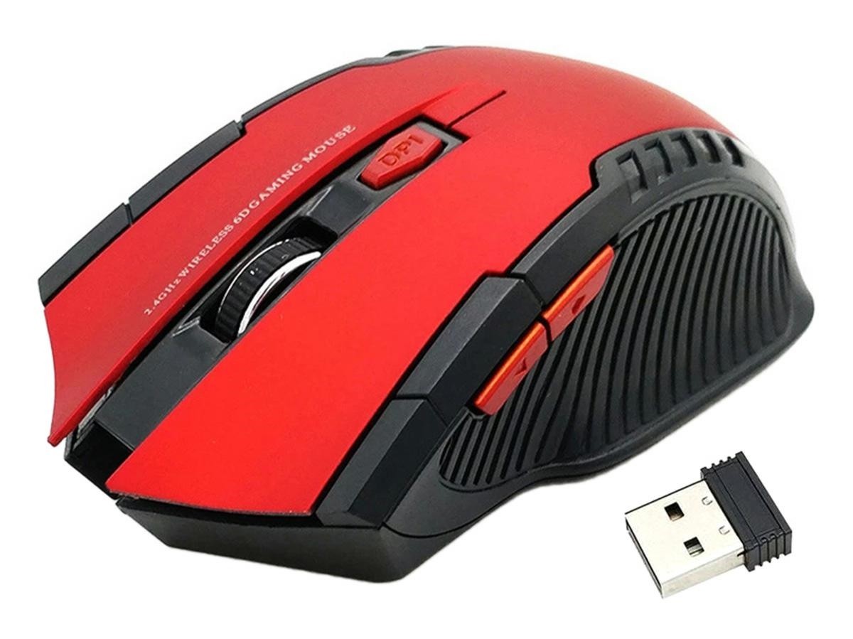 Mouse optic fara fir 800/1600 DPI, intrare USB, forma ergonomica, functie standby, 11,5 x 7,5 x 3,5cm, rosu/negru - imagine 6